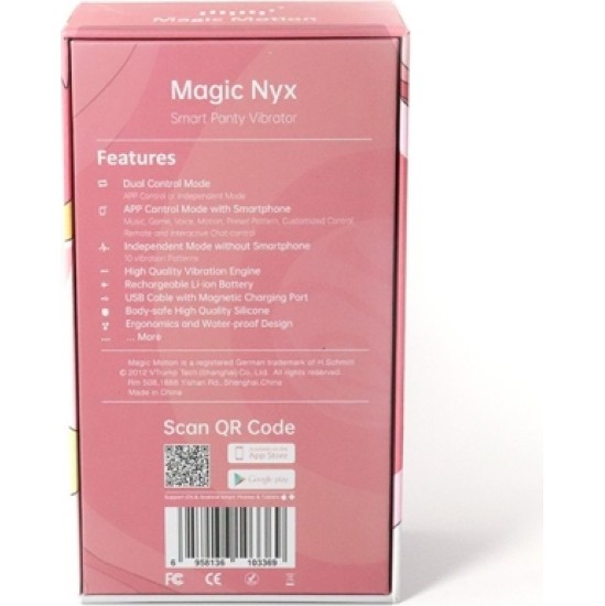 Magic Motion RAKENDUS PÜSIKESTE VIBRATOR NYX