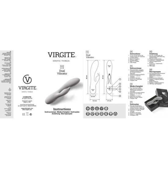 Virgite - Vibes РОЗОВЫЙ V2 АККУМУЛЯТОРНЫЙ ВИБРАТОР