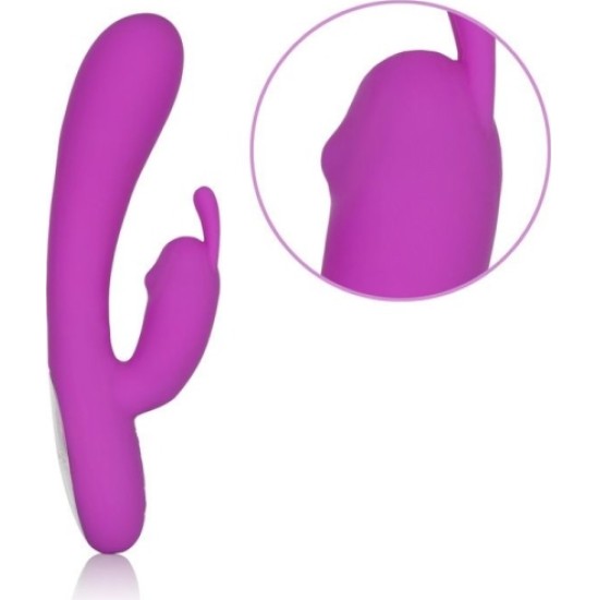 California Exotic Novelties EMBRACE MASAŽUOJAMAS G-RABBIT USB VIBRATORIAUS PURPURINE