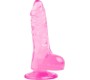 Vscnovelty REĀLISTAS PENIS KRISTĀLA ŽELEJIJAS ROZĀ 13.5 CM