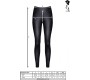 Demoniq MADDALENA BLACK LEGGINGS su užtrauktuku L