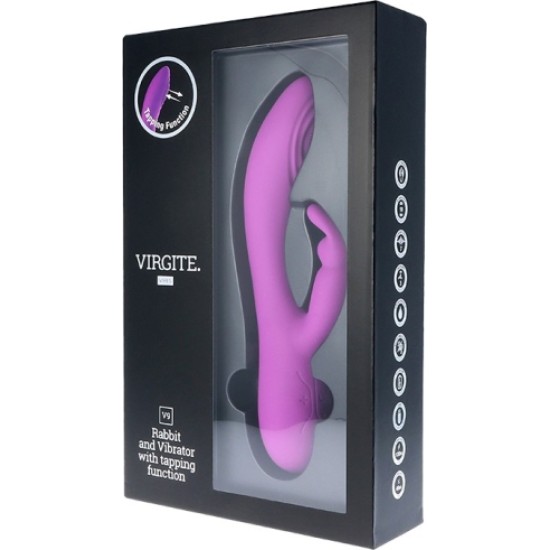 Virgite - Vibes V9 RECHARGEABLE TAPPING VIBRATOR PURPLE