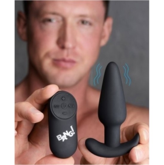 Xr - Bang! VIBRATED ANAL FORM T SILICONE USB W/ BLACK CONTROL