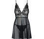 Obsessive IDILLIA BABYDOLL & THONG BLACK S/M