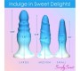 Xr - Simply Sweet НАБОР 3 СИНИХ СИЛИКОНОВЫХ ЗАГЛУШКИ