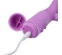 Pick&Love Nº 74 G POTKA VIBRATORS AR STIMULĀTORU PURPURA