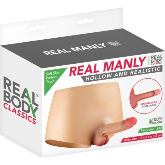 Real Body PANTS WITH REALISTIC HOLLOW PENIS SIZE S/M