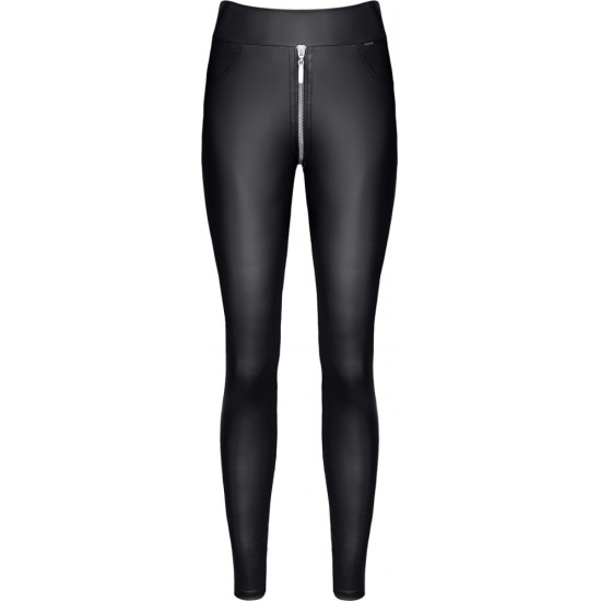 Demoniq MADDALENA BLACK LEGGINGS su užtrauktuku L