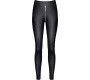 Demoniq MADDALENA BLACK ZIPPER LEGGINGS L