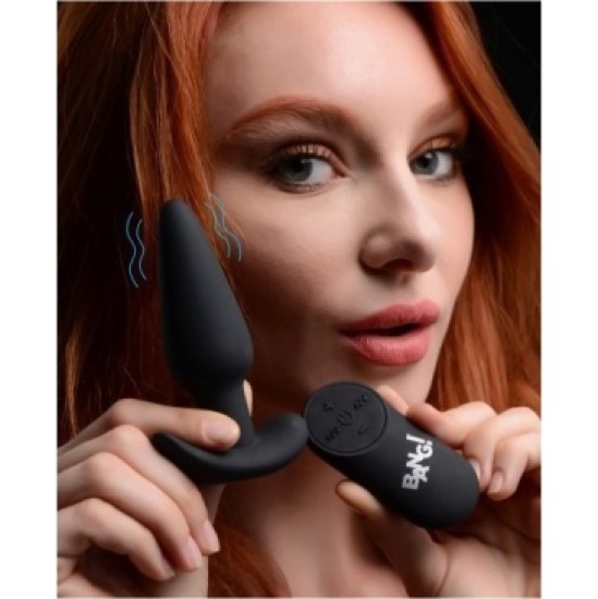 Xr - Bang! VIBRATED ANAL FORM T SILICONE USB W/ BLACK CONTROL