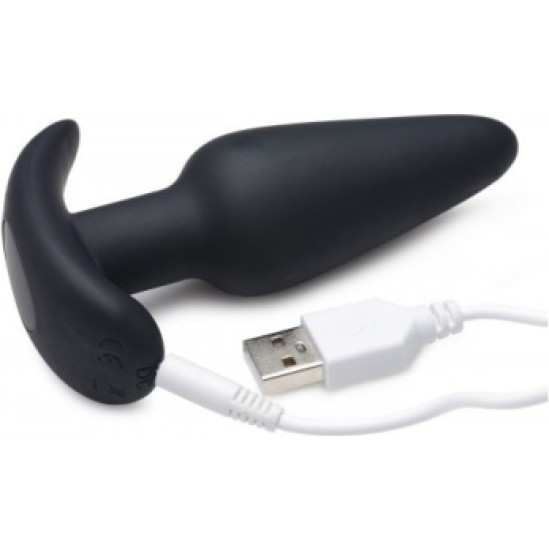 Xr - Bang! VIBRATED ANAL FORM T SILICONE USB W/ BLACK CONTROL