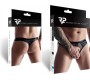 Demoniq WETLOOK THONG WITH MESH BLACK S