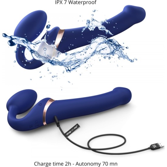 Strap-On-Me REGULĒJAMĀ IEKĀRTA MULTI ORGASM BLUE