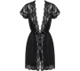 Obsessive 810-PEI-1 PEIGNOIR BLACK S/M