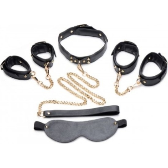 Xr - Masterseries GOLD SUBMISSION BONDAGE SET X 5 PIECES