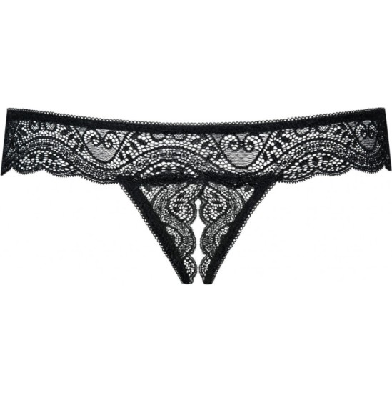 Obsessive MIAMOR CROTCHLESS THONG BLACK S/M