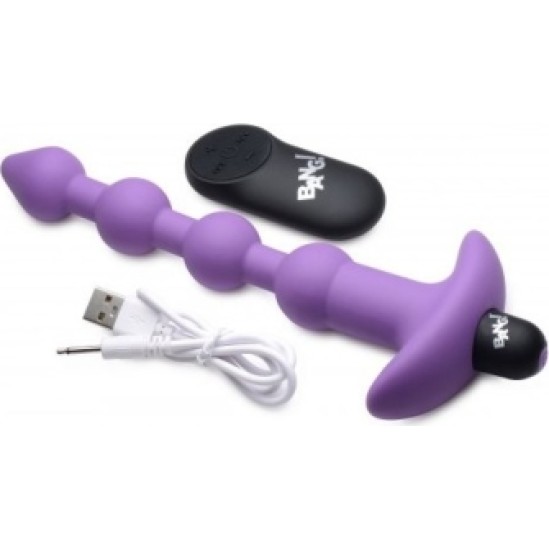 Xr - Bang! USB VIBRATING ANAL STRIP WITH PURPLE CONTROL