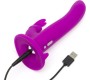 Happy Rabbit VIBRATING STRAP ON HARNESS SET PURPLE