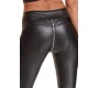 Demoniq MADDALENA BLACK ZIPPER LEGGINGS L