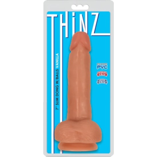 Xr - Thinz Smalks DILDO AR IZPLĪVINĀTU MĪKSTU Sēkliniekiem 17'80 CM