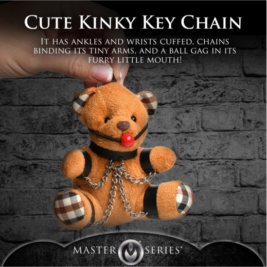 Xr - Masterseries GAGGED TEDDY BEAR KEYCHAIN