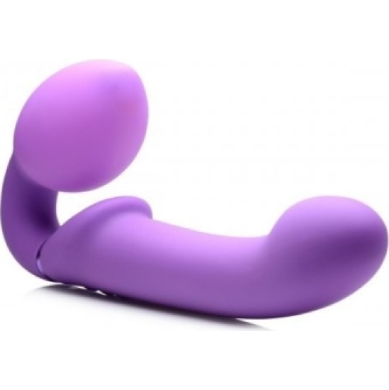 Xr - Strap U dubultā piepūšamā uzkabe ar tālvadības pulti UN USB CLITORIS PUSH LILAC