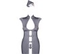 Obsessive STEWARDESS 3-PCS COSTUME GRAY S/M