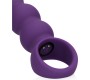 Loveline PURPLE STRIATED TEARDROP SILICONE ANAL VIBRATOR