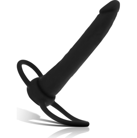 Mythology Fantasy Dildo MYTHOLOGY - COBI ONYX ANAL DILDO WITH COCK AND TESTICLE RING 13 SILICONE CM