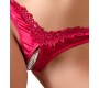 Cottelli Lingerie Briefs Pearls red S