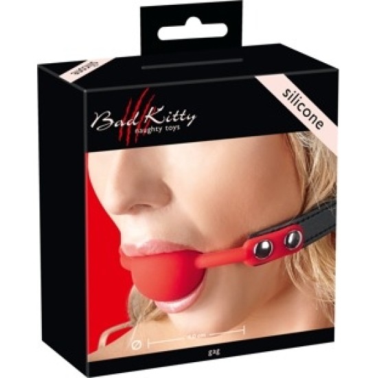 Bad Kitty Red Gag silikoon