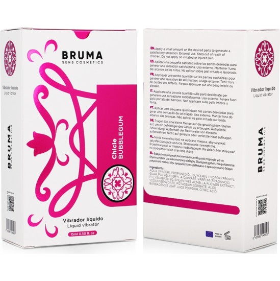 Bruma SKYSTOS VIBRATORIAUS ULTRA SLIDINGAS BUBBLEGUM 15 ML