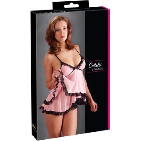 Cottelli Lingerie Babydoll rozā 2XL