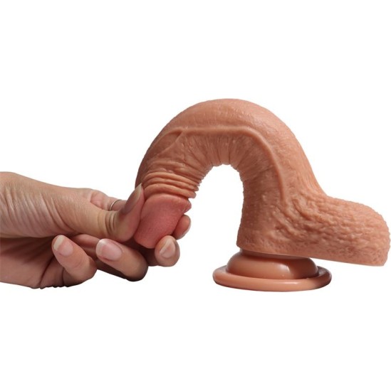 Shequ Divslāņu silikona dildo Castiel 19 cm