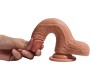 Shequ Divslāņu silikona dildo Castiel 19 cm