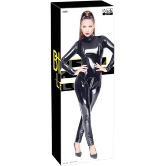 Black Level Vinyl Jumpsuit Black M