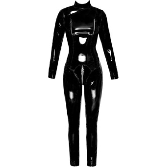 Black Level Vinyl Jumpsuit Black M