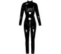 Black Level Vinyl Jumpsuit Black M