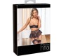 Abierta Fina Suspender Shelf Bra Set 80C/M