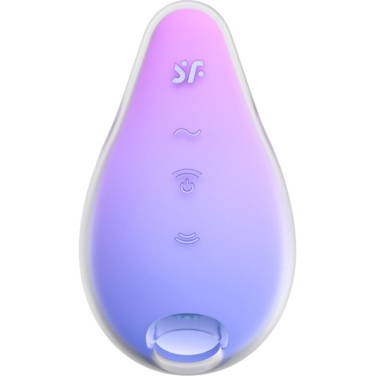 Satisfyer Air Pulse APMIERINĀTĀJS — MERMAID VIBES STIMULĀTORS UN VIBRATORS VIOLETĀ UN ROZĀ