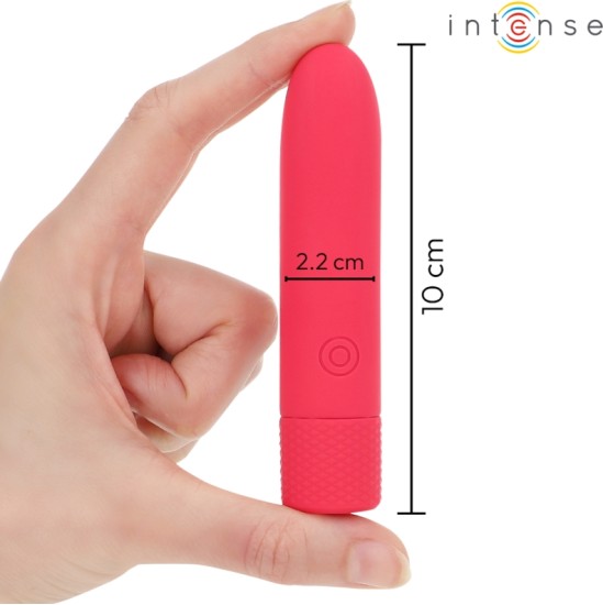 Intense Fun INTENSE - SYMONE USB RECHARGEABLE VIBRATING BULLET 8 VIBRATIONS RED 10 X 2.2 CM