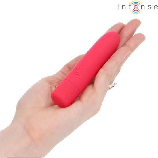 Intense Fun INTENSE - SYMONE USB RECHARGEABLE VIBRATING BULLET 8 VIBRATIONS RED 10 X 2.2 CM