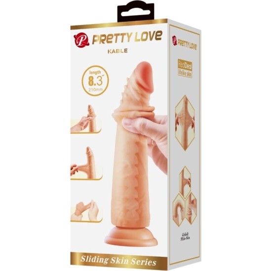 Pretty Love Flirtation PRETTY LOVE - KABLE SUPER REĀLISTISKS PENIS 21 CM MIESA