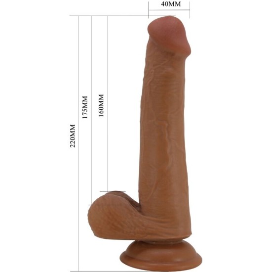 Pretty Love TALLEN REALISTIC DILDO 22 CM BRŪNA