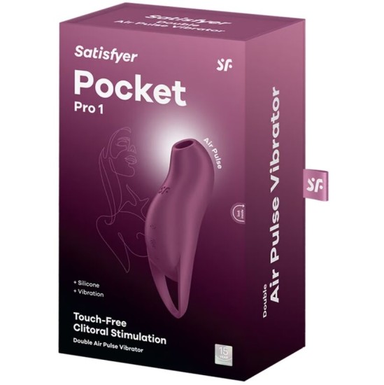 Satisfyer Air Pulse APMIERINĀTĀJS - POCKET PRO 1 CLITORIS STIMULATORS GRANETS