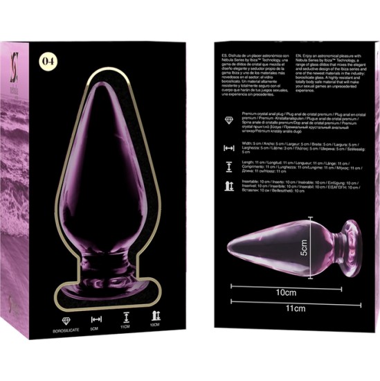 Nebula Series By Ibiza 4. MODELIS ANĀLAIS DZĪVNIEKS BOROSILIKĀTA STIKLS 11 X 5 CM ROZĀ