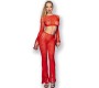 Chilirose Sets CHILIROSE - CR 4648 TOP & PANT RED S/L