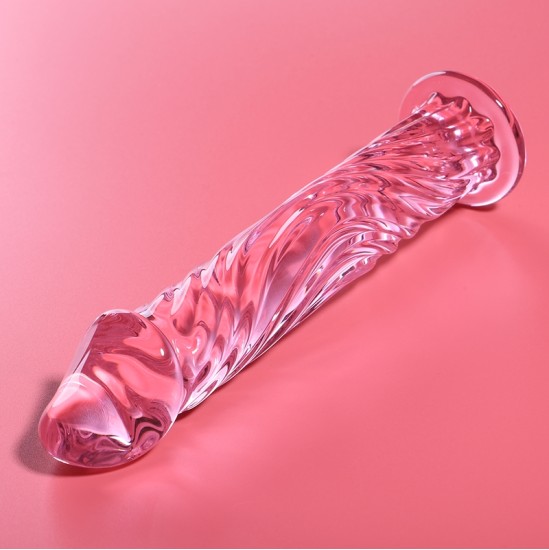Nebula Series By Ibiza MODEL 12 DILDO BOROSILICATE GLASS 17 X 3.5 CM PINK
