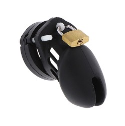 Hidden Desire EXTREME CHASTITY COCK CAGE SILICONE SIZE S BLACK