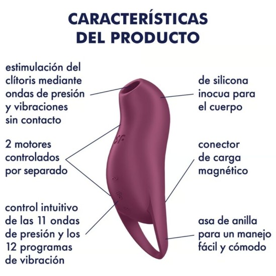 Satisfyer Air Pulse APMIERINĀTĀJS - POCKET PRO 1 CLITORIS STIMULATORS GRANETS